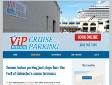 Tablet Screenshot of galvestonvipcruiseparking.com